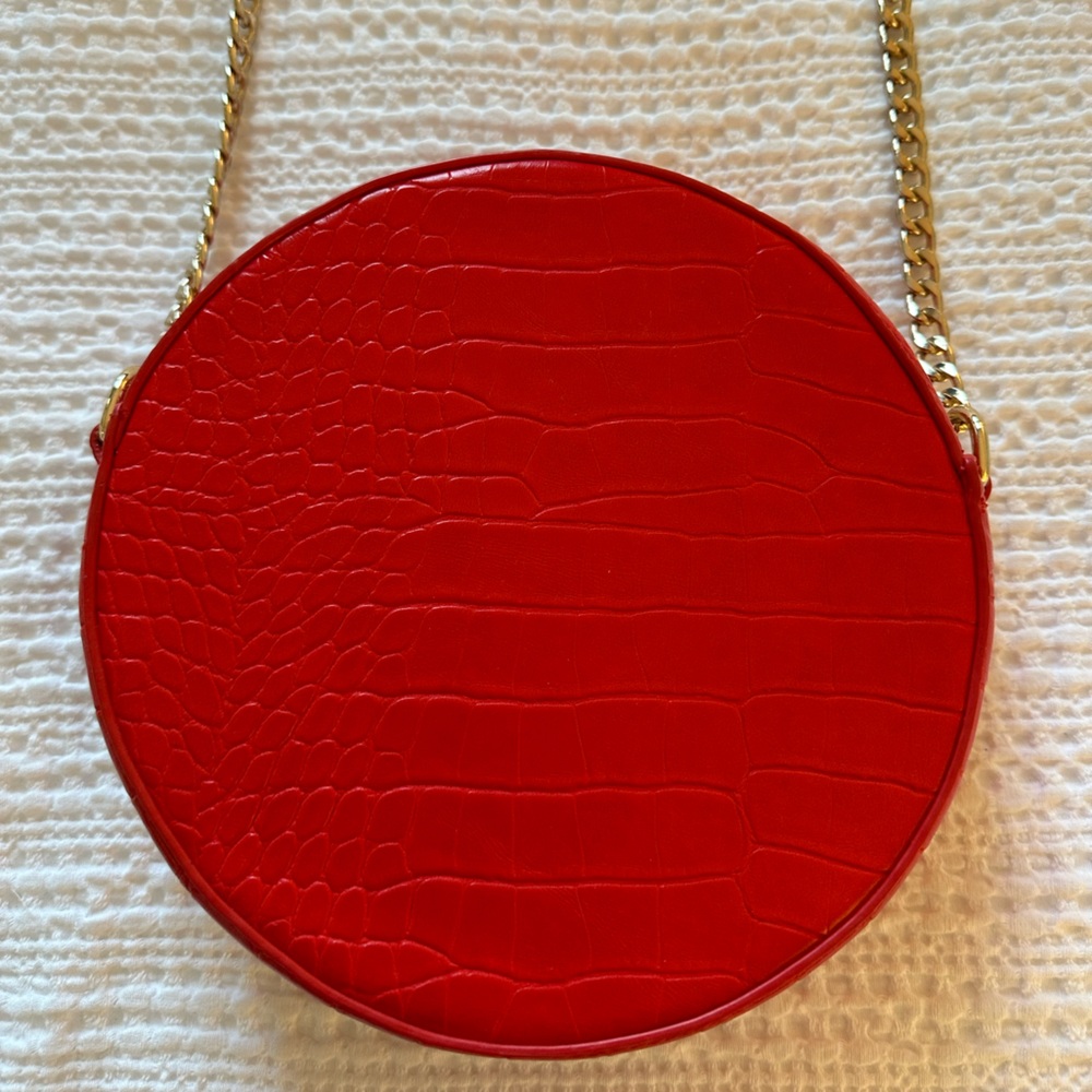 Red Circle “Croc” Purse